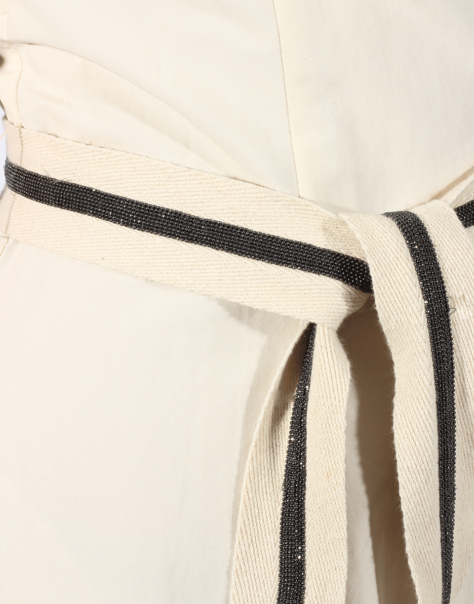 BRUNELLO CUCINELLI-Dress With Monili Belt-