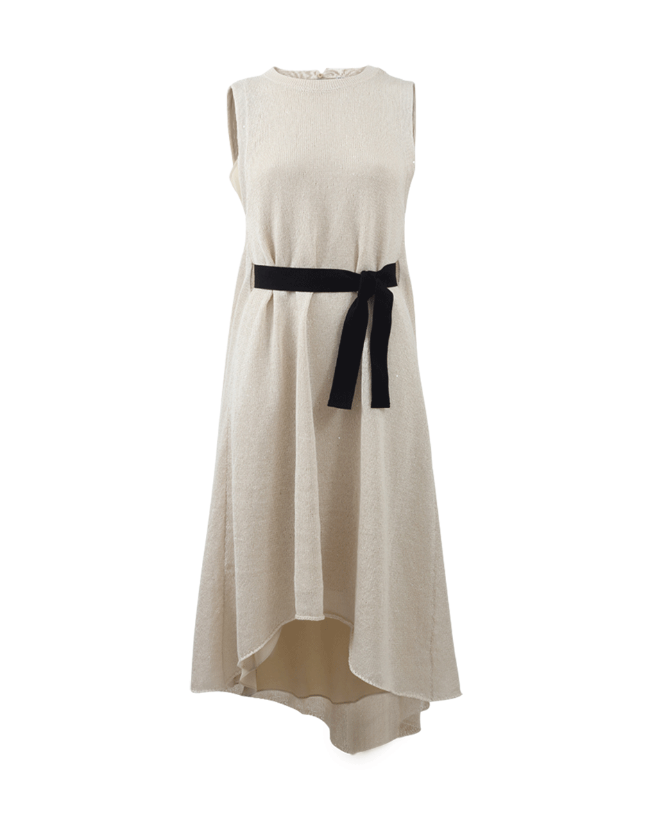 BRUNELLO CUCINELLI-Linen Pailette Dress-