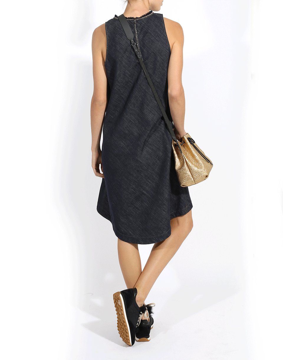 BRUNELLO CUCINELLI-High Low Monili Neck Dress-