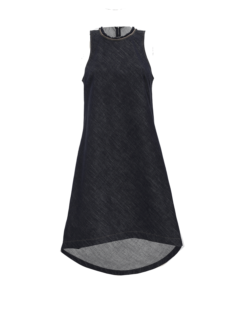 BRUNELLO CUCINELLI-High Low Monili Neck Dress-