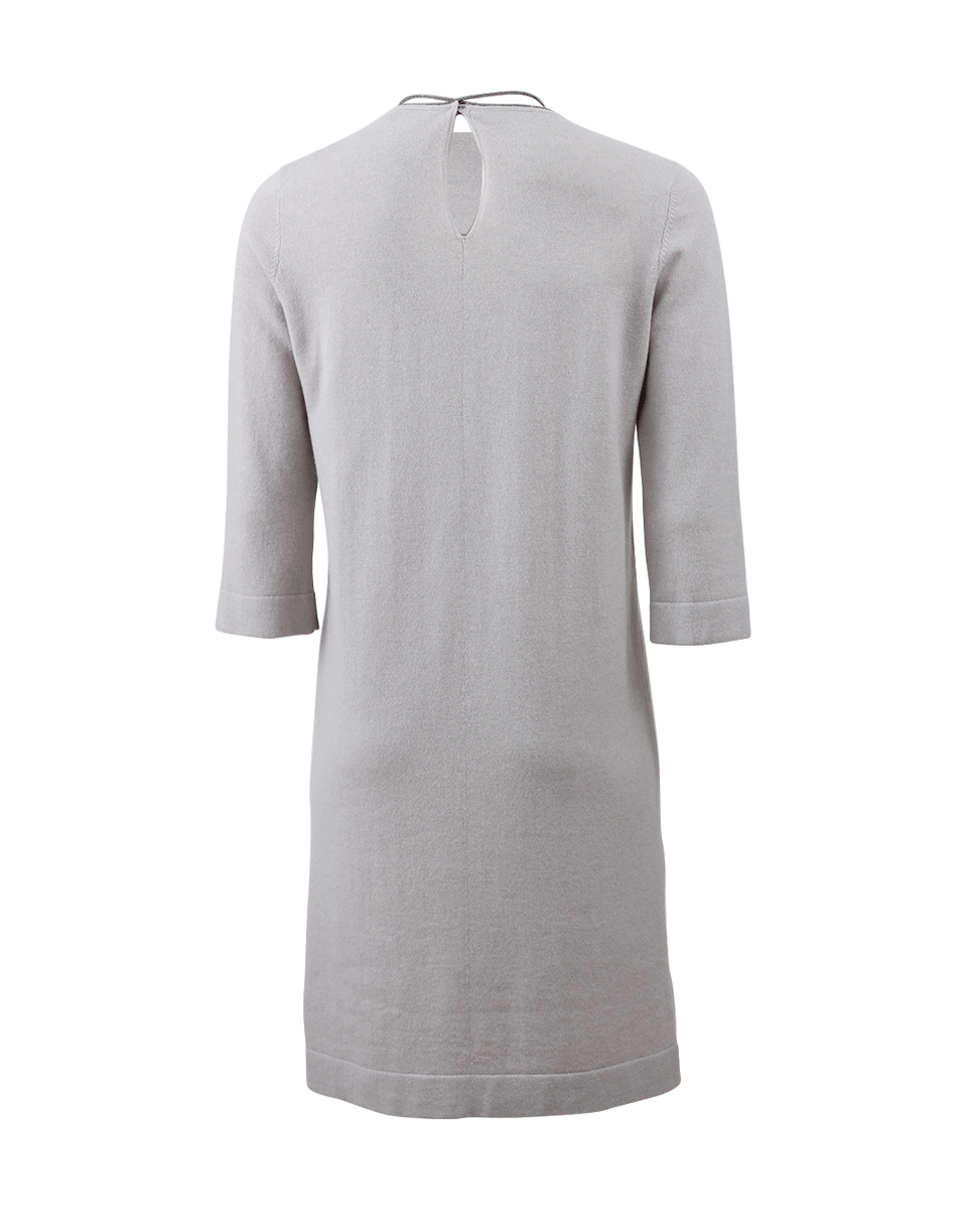 BRUNELLO CUCINELLI-Monili Tassel Cashmere Dress-