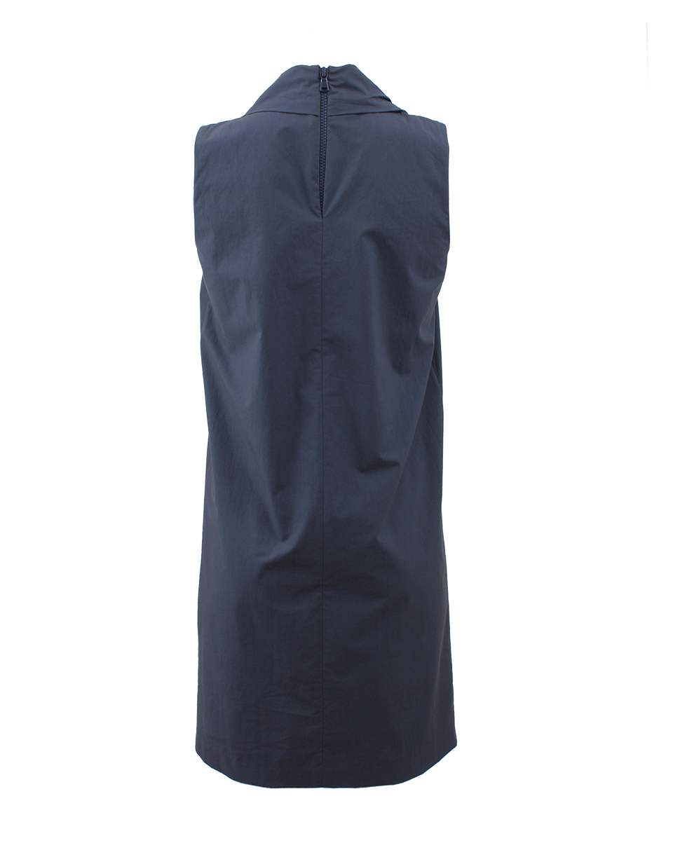 BRUNELLO CUCINELLI-Sleeveless Shoulder Pleated Dress-