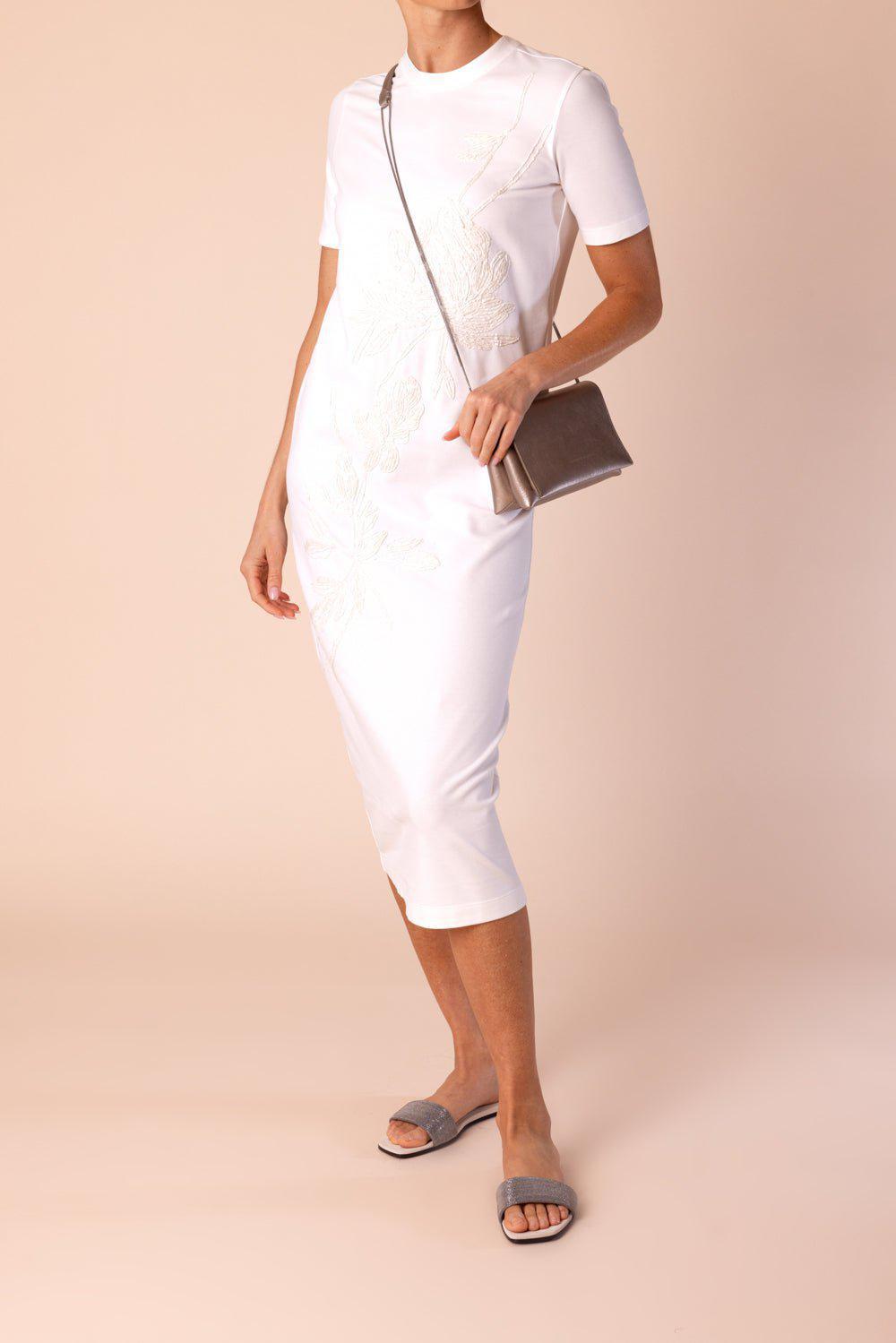 BRUNELLO CUCINELLI-Magnolia Detail Dress-