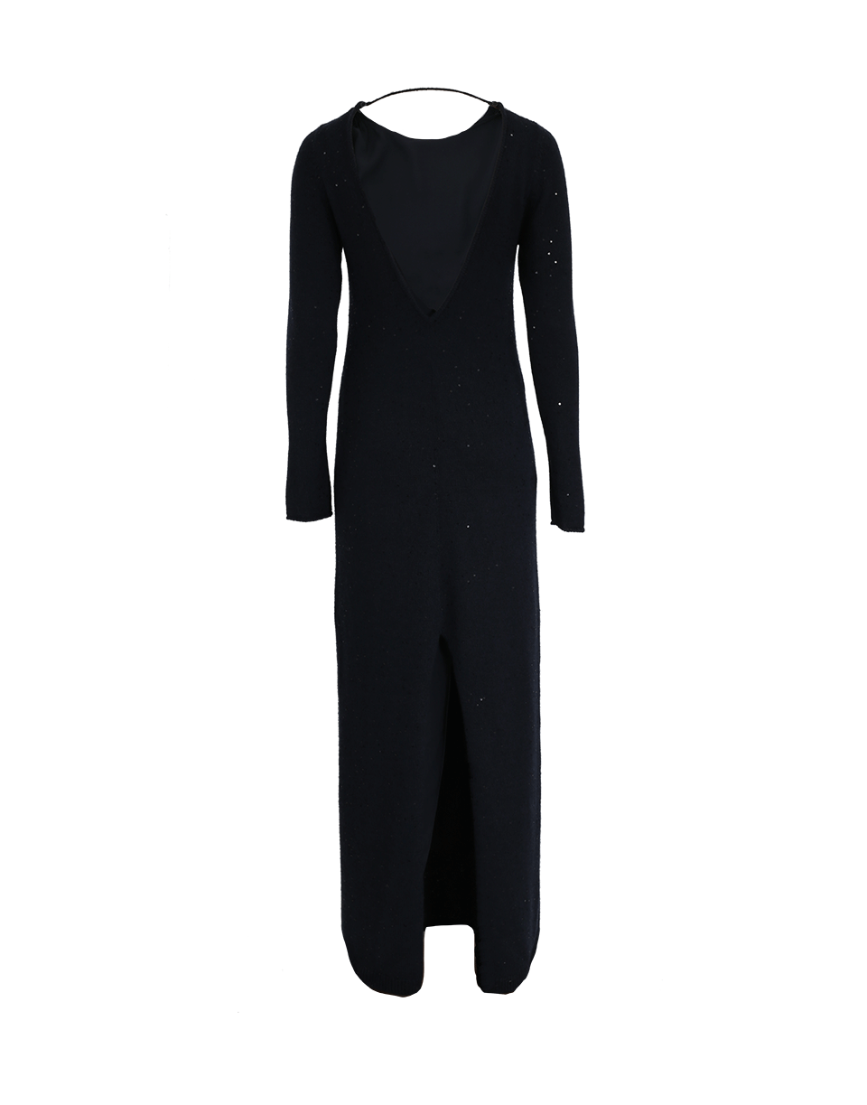 BRUNELLO CUCINELLI-Long Paillette Dress-NAVY