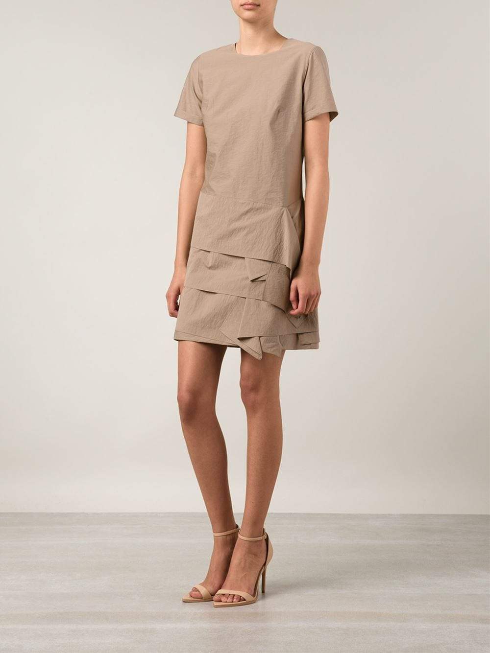 BRUNELLO CUCINELLI-Layered Bottom Dress-