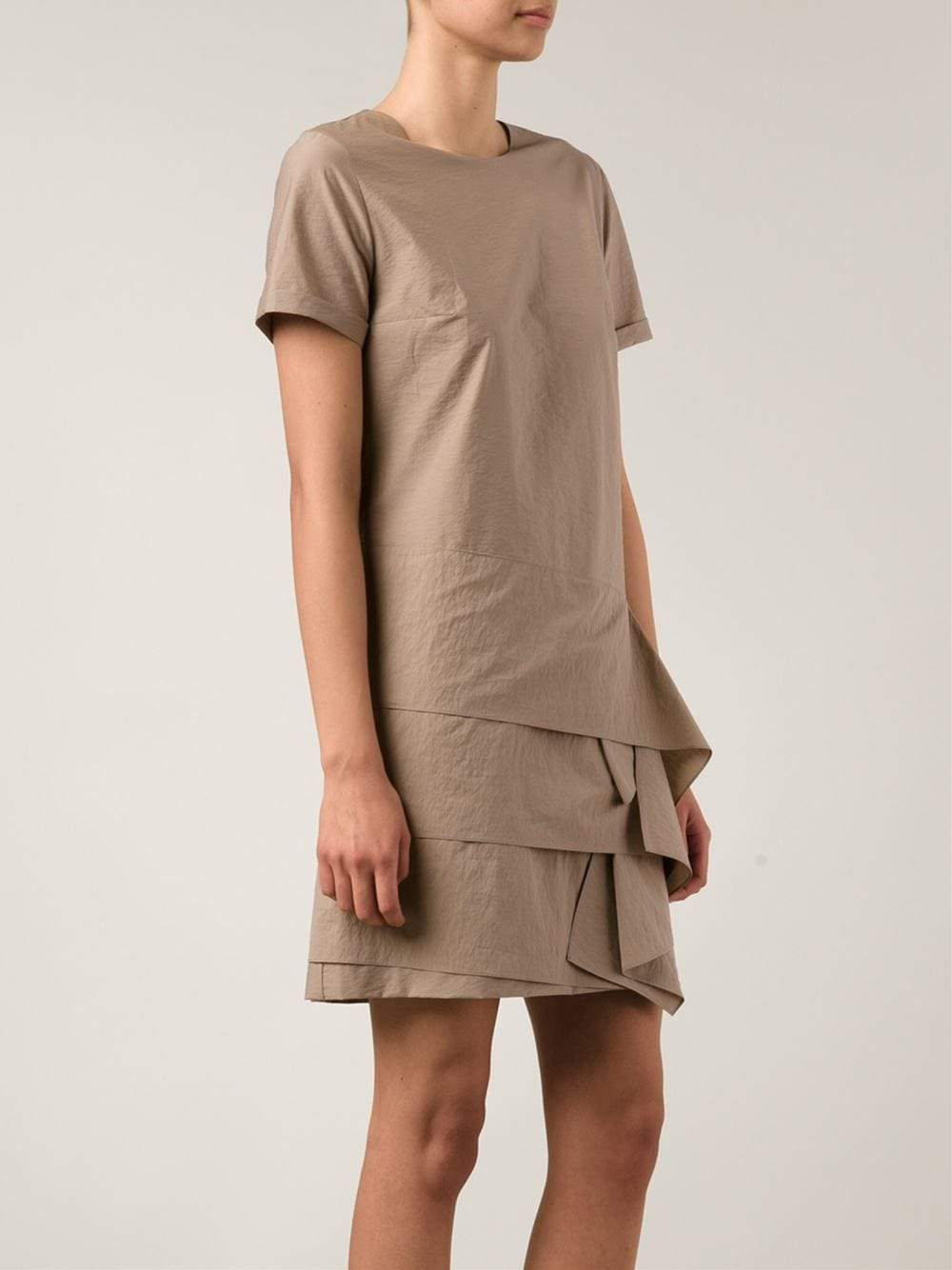 BRUNELLO CUCINELLI-Layered Bottom Dress-