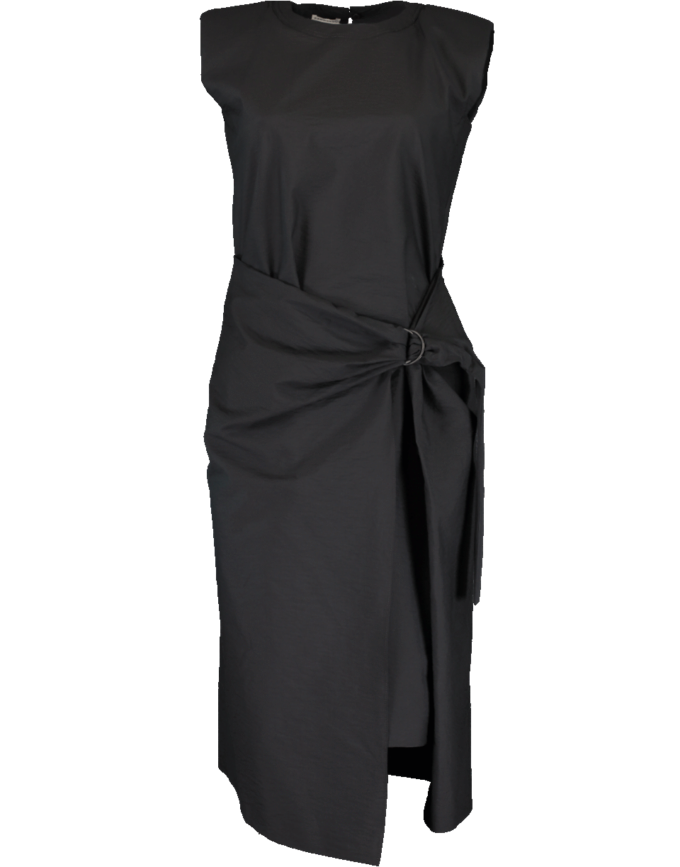 BRUNELLO CUCINELLI-Wrapped Crewneck Ring Dress-
