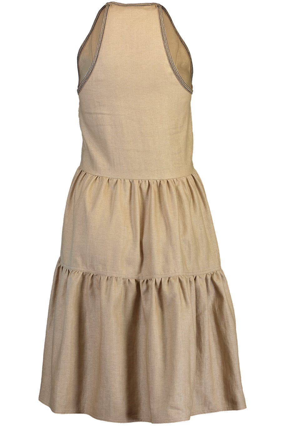BRUNELLO CUCINELLI-Monili Trim Tiered Tank Dress-