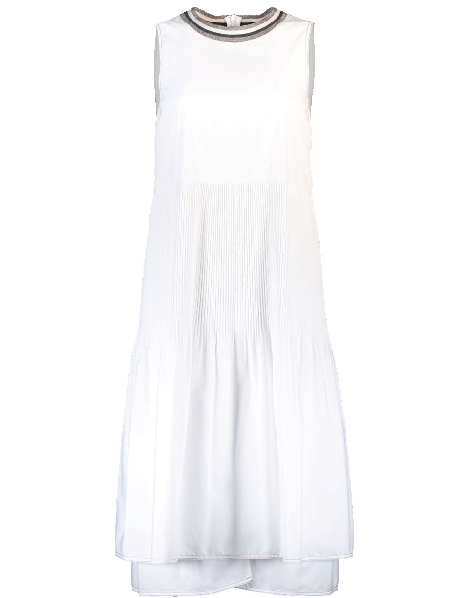 BRUNELLO CUCINELLI-Plisse Midi Dress-