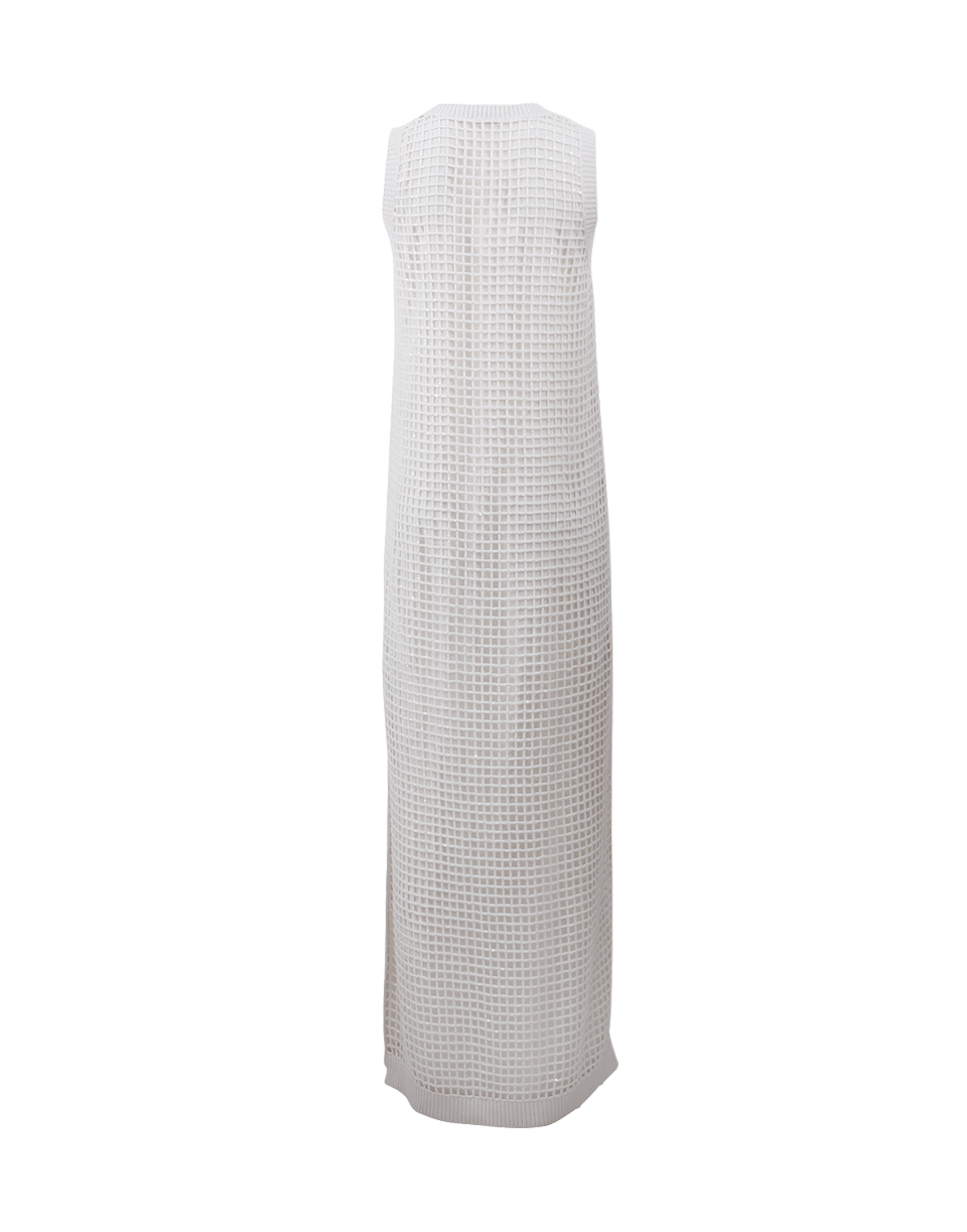 BRUNELLO CUCINELLI-Luxury Net Maxi Dress-VANILLA