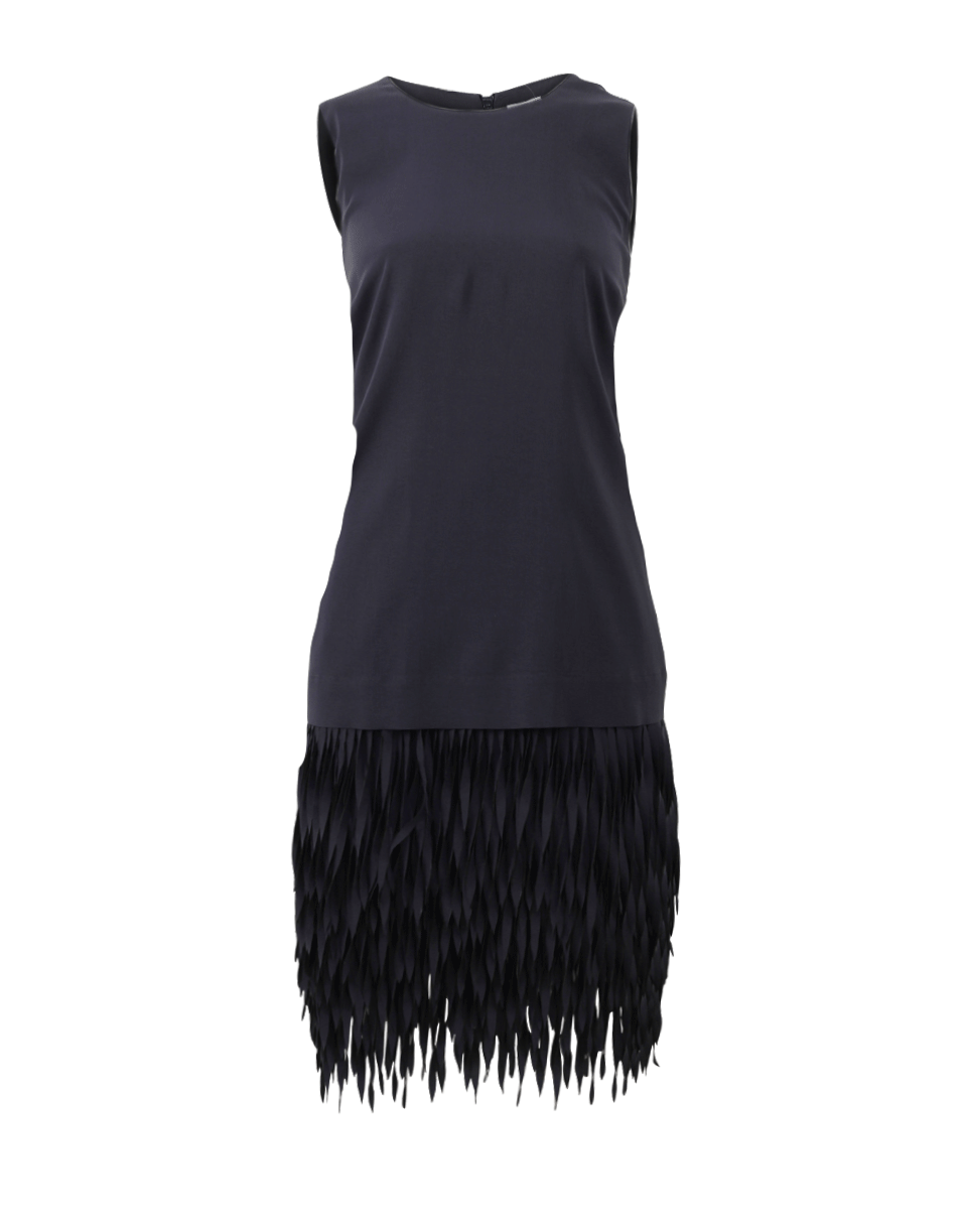 BRUNELLO CUCINELLI-Fringe Hem Dress-