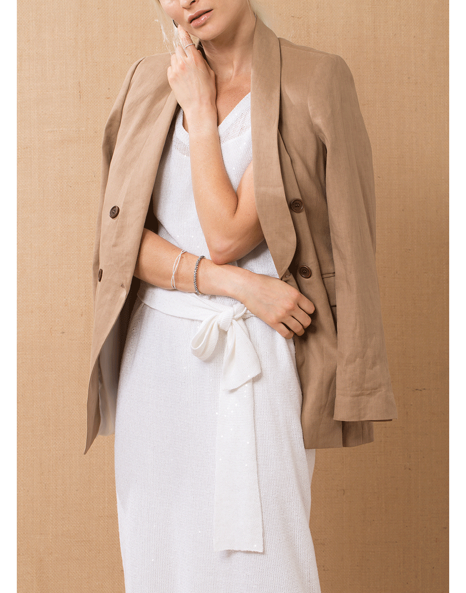 BRUNELLO CUCINELLI-Shawl Collar Double Breasted Blazer-