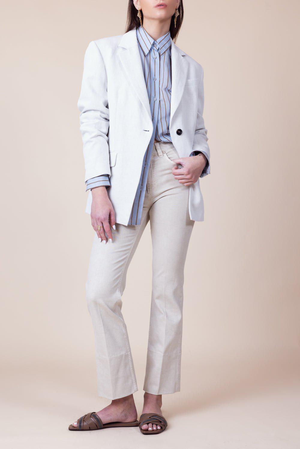 BRUNELLO CUCINELLI-Monili Trim Blazer-