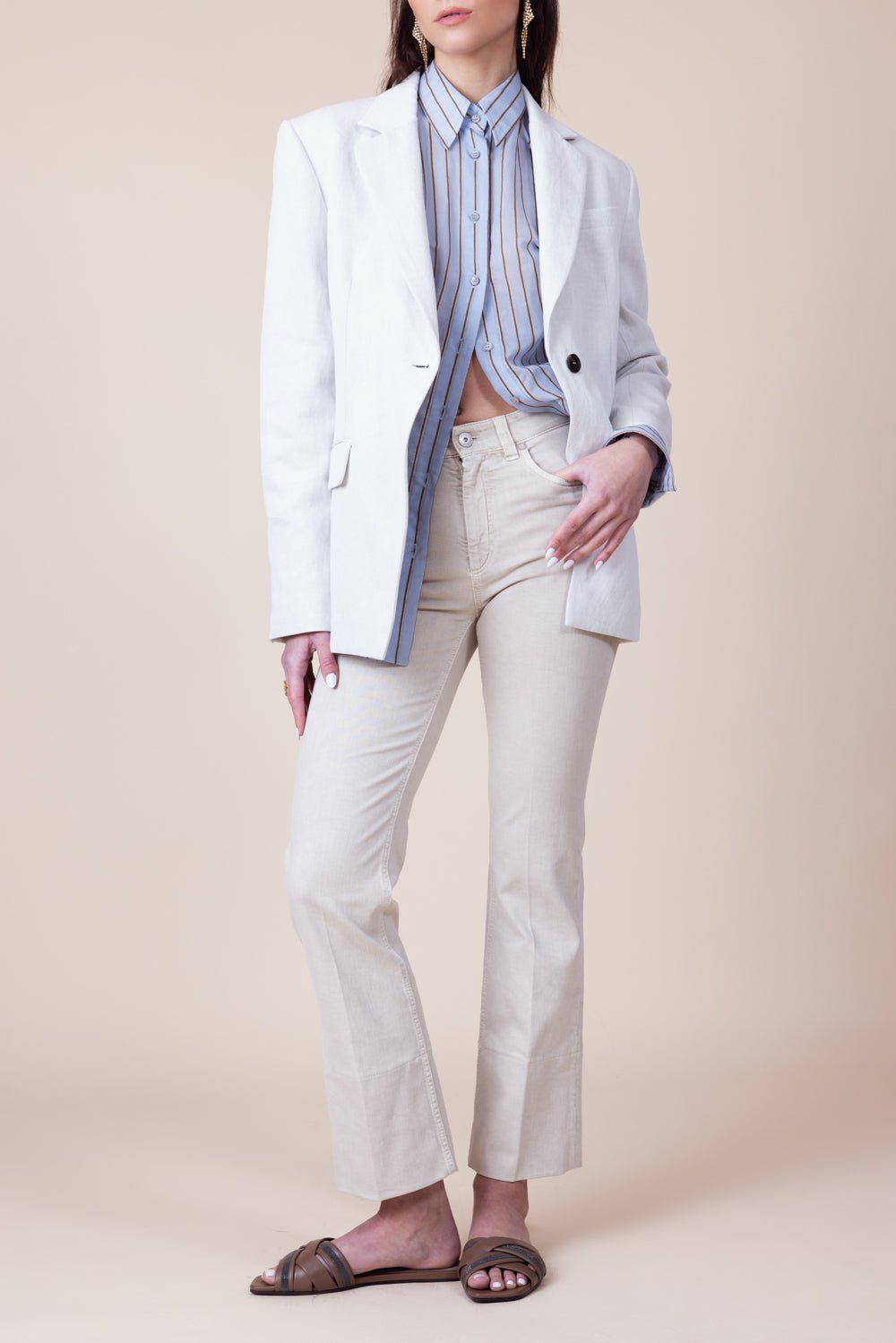 BRUNELLO CUCINELLI-Monili Trim Blazer-