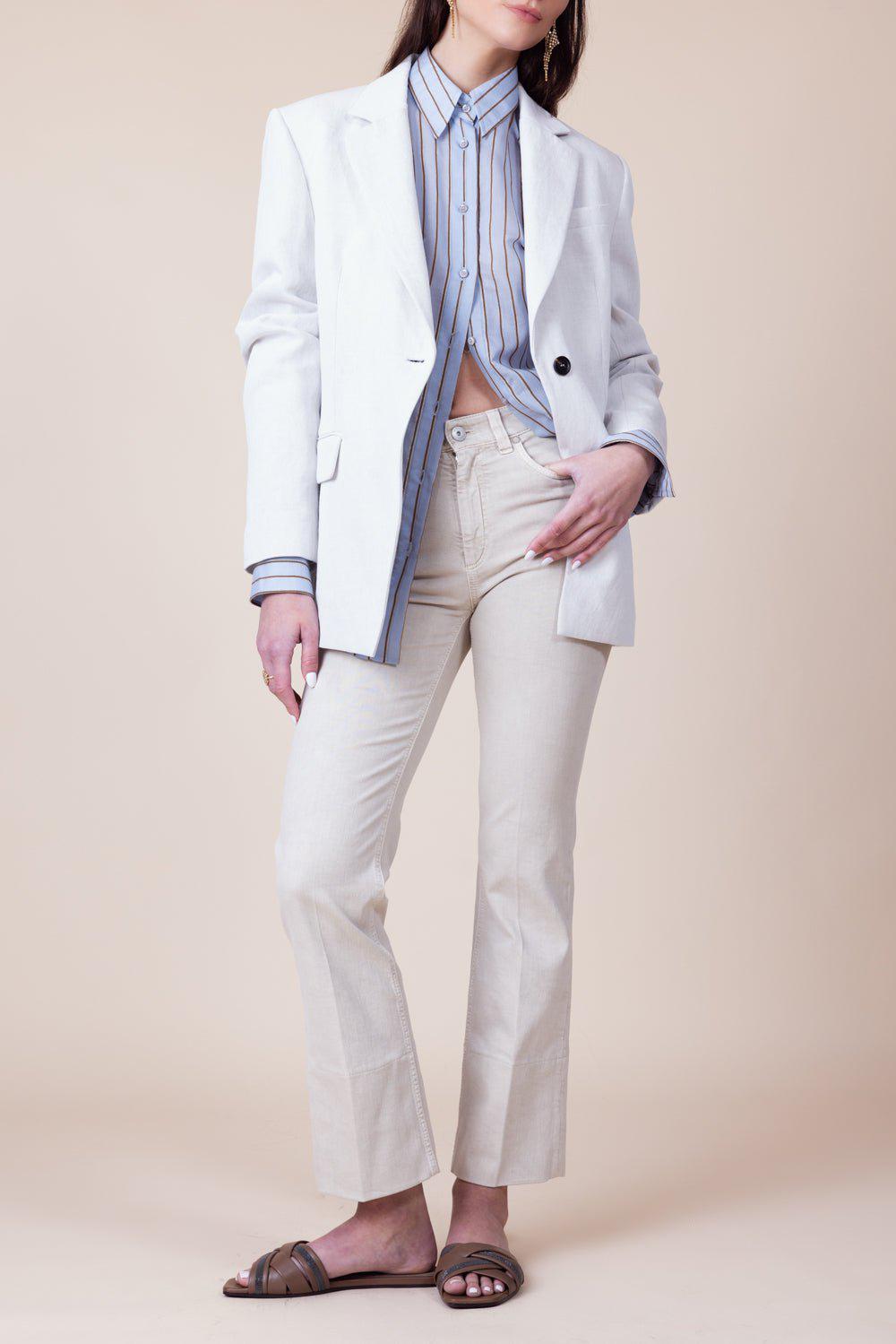 BRUNELLO CUCINELLI-Monili Trim Blazer-