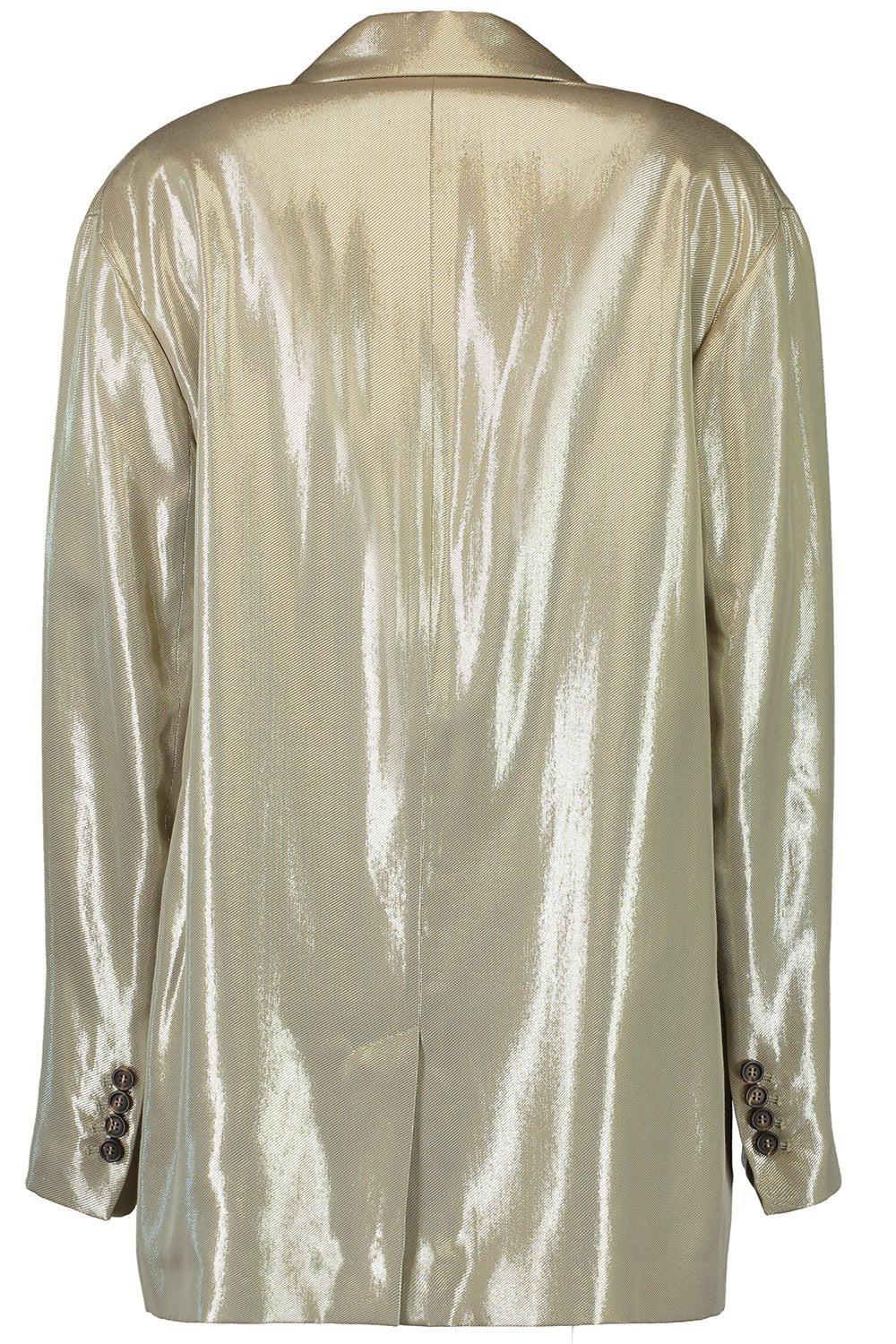 BRUNELLO CUCINELLI-Metallic Single Breast Blazer-