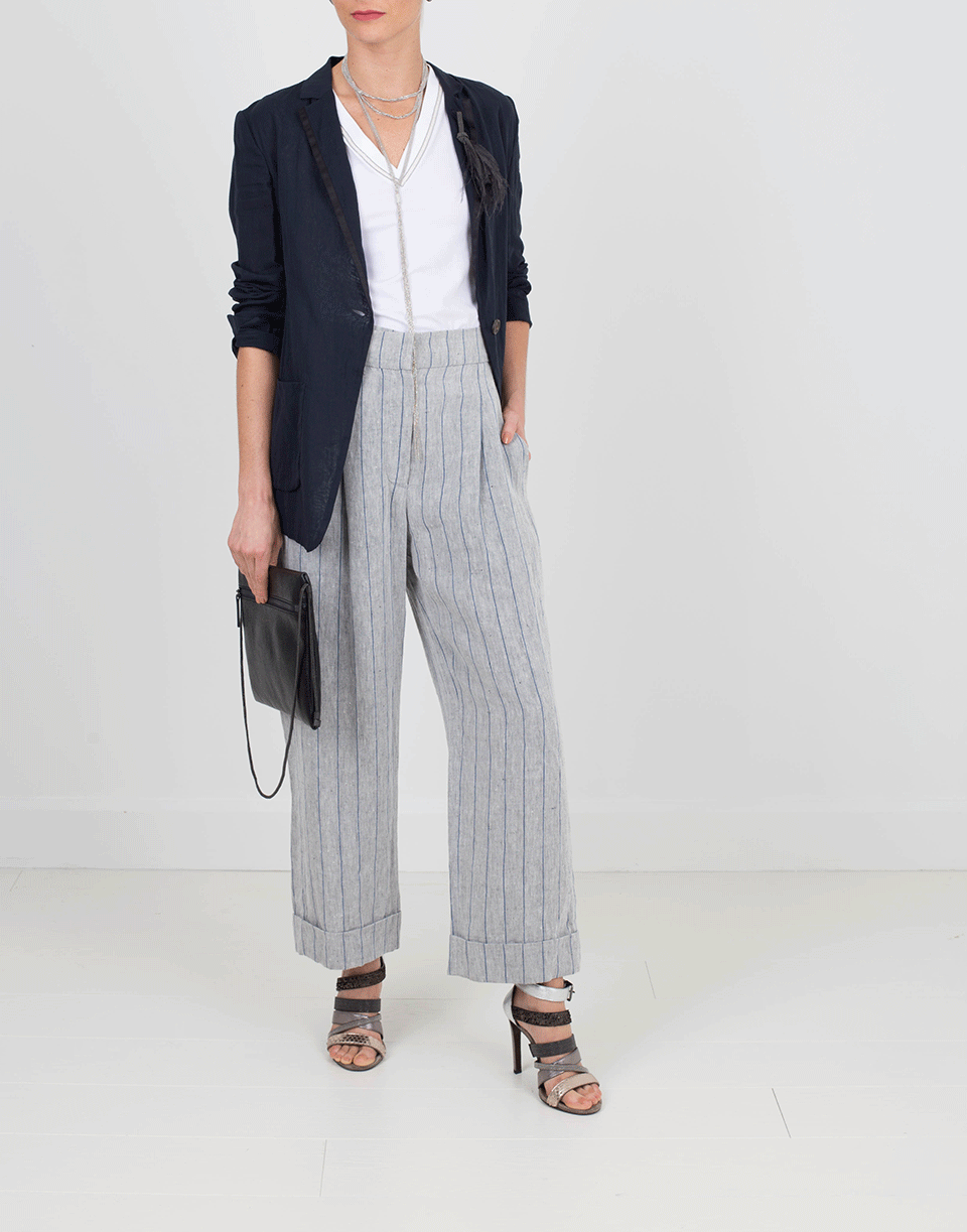 BRUNELLO CUCINELLI-Organza Blazer-