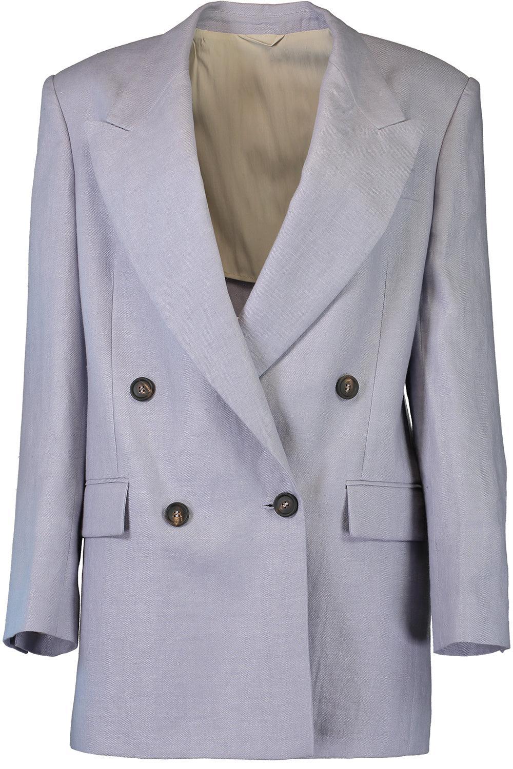 Dyed Gabardine Monili Blazer-PURPLASH-40-CLOTHINGJACKETBLAZERS-BRUNELLO CUCINELLI
