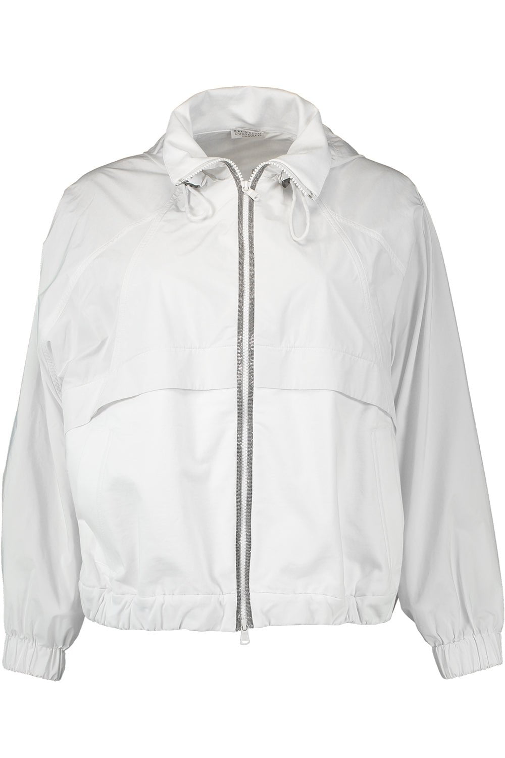 BRUNELLO CUCINELLI-Monili Detail Mixed Media Jacket-