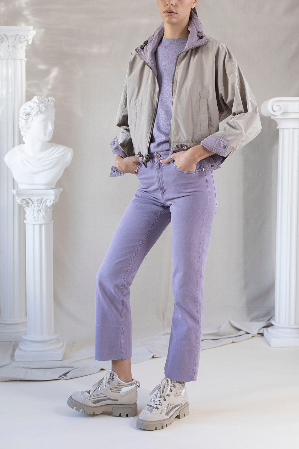 BRUNELLO CUCINELLI-Reversible Crop Jacket-