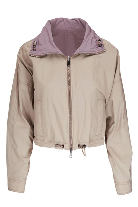 BRUNELLO CUCINELLI-Reversible Crop Jacket-