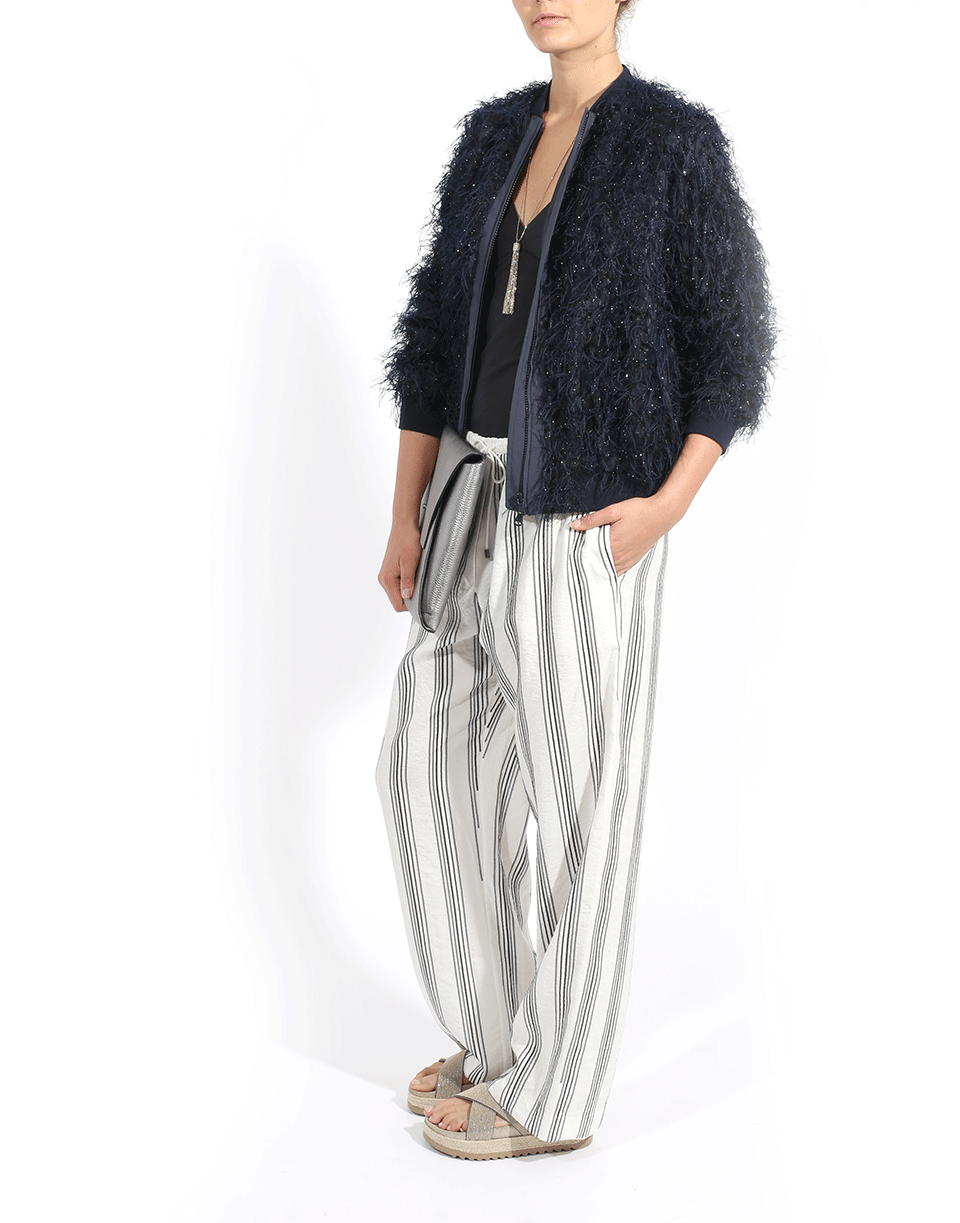 BRUNELLO CUCINELLI-Summer Fur Bomber Jacket-