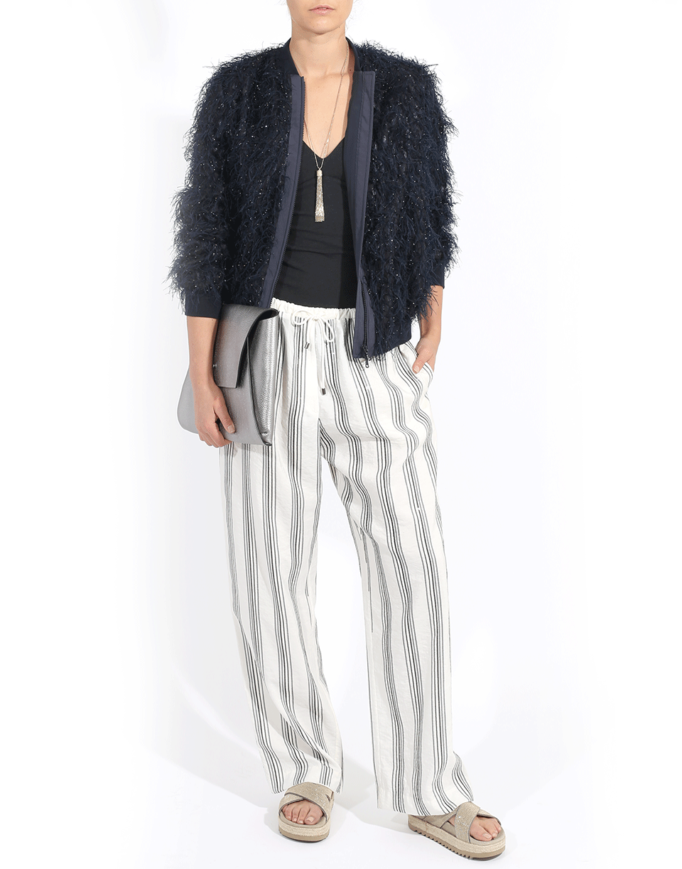BRUNELLO CUCINELLI-Summer Fur Bomber Jacket-