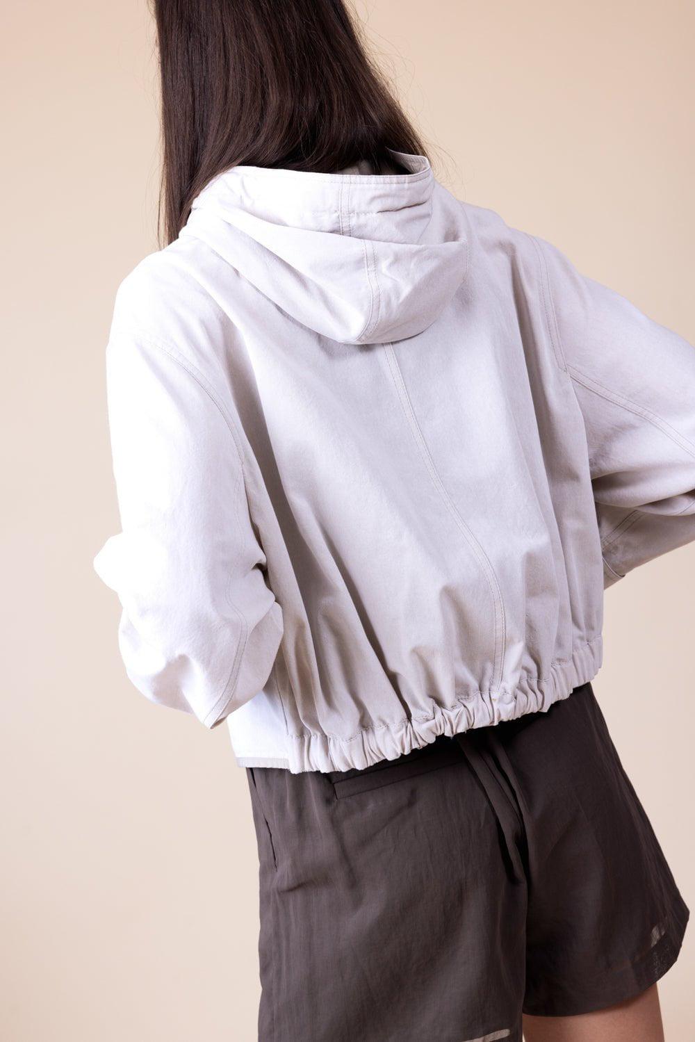 BRUNELLO CUCINELLI-Hooded Crop Jacket-