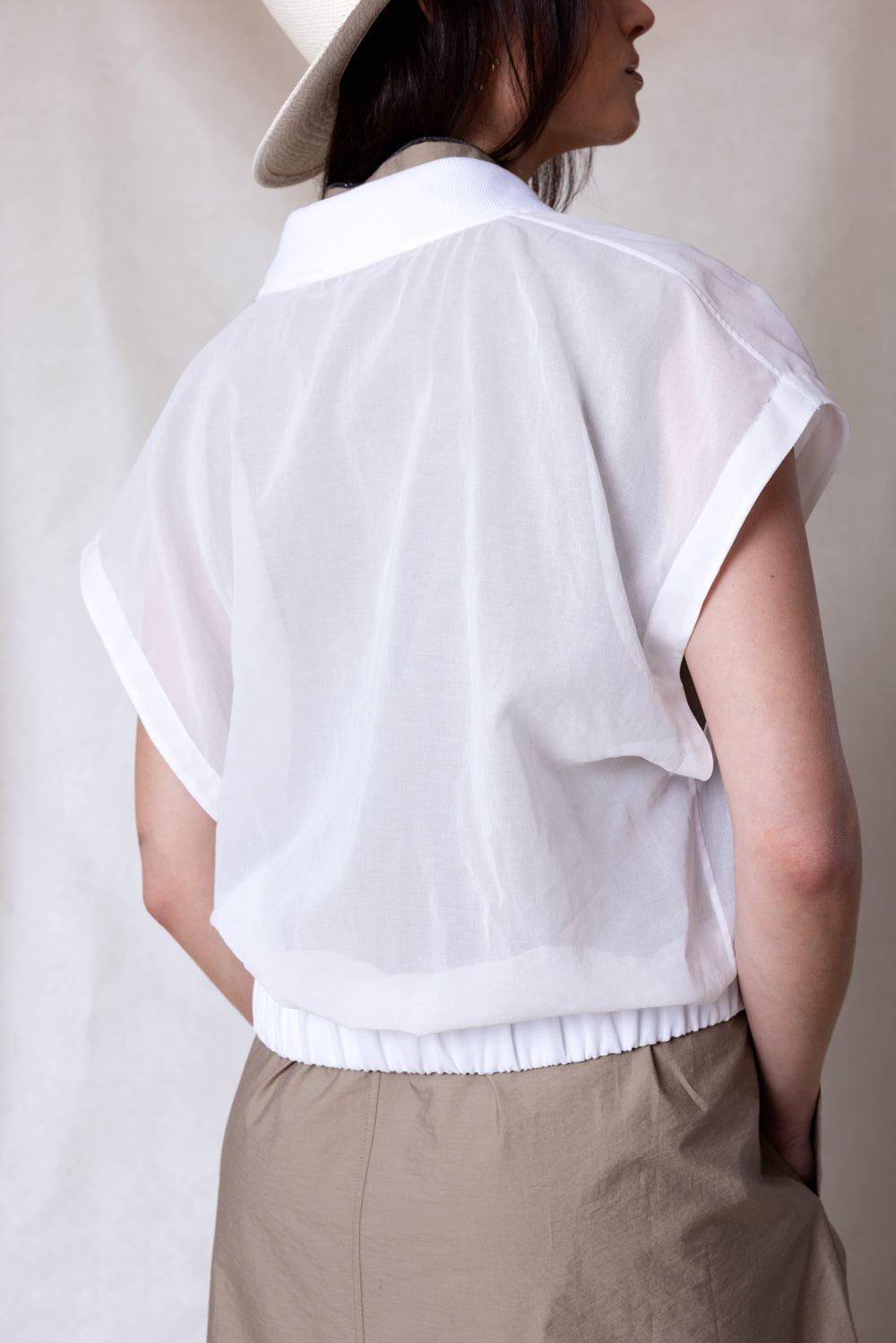 BRUNELLO CUCINELLI-Cap Sleeve Magnolia Jacket-