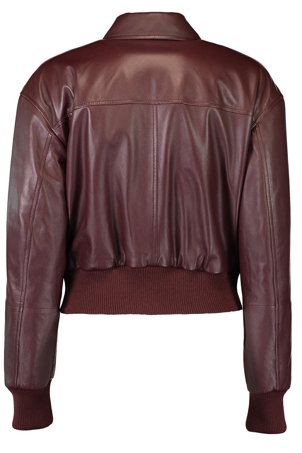 Nappa Bomber Jacket-BORDEAUX-40-CLOTHINGJACKETLEATHER-BRUNELLO CUCINELLI