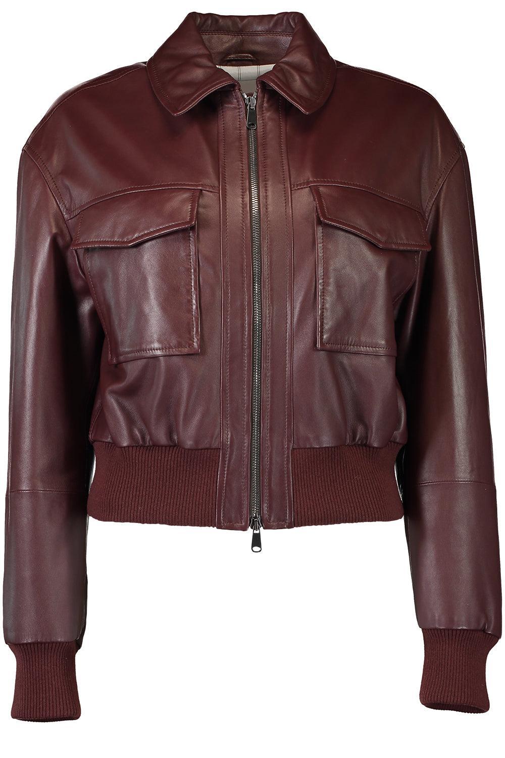Nappa Bomber Jacket-BORDEAUX-40-CLOTHINGJACKETLEATHER-BRUNELLO CUCINELLI