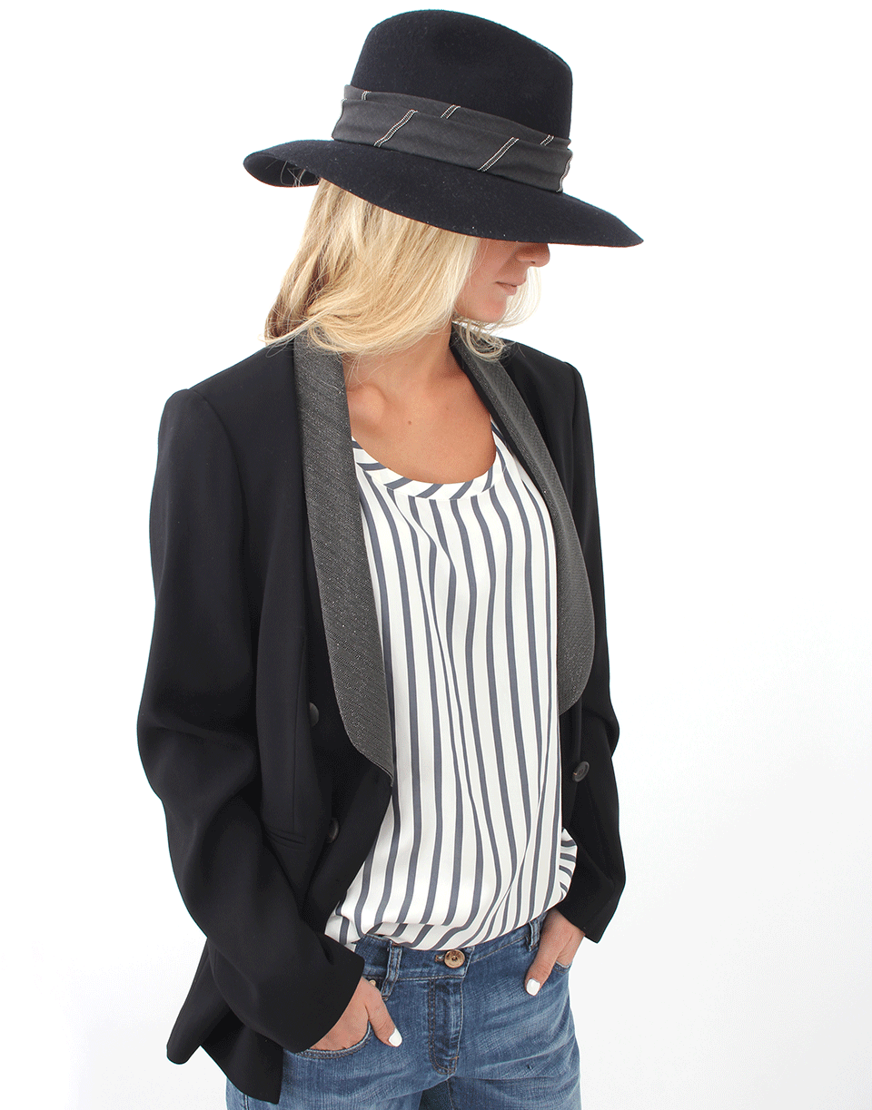 BRUNELLO CUCINELLI-Wool And Monili Blazer-