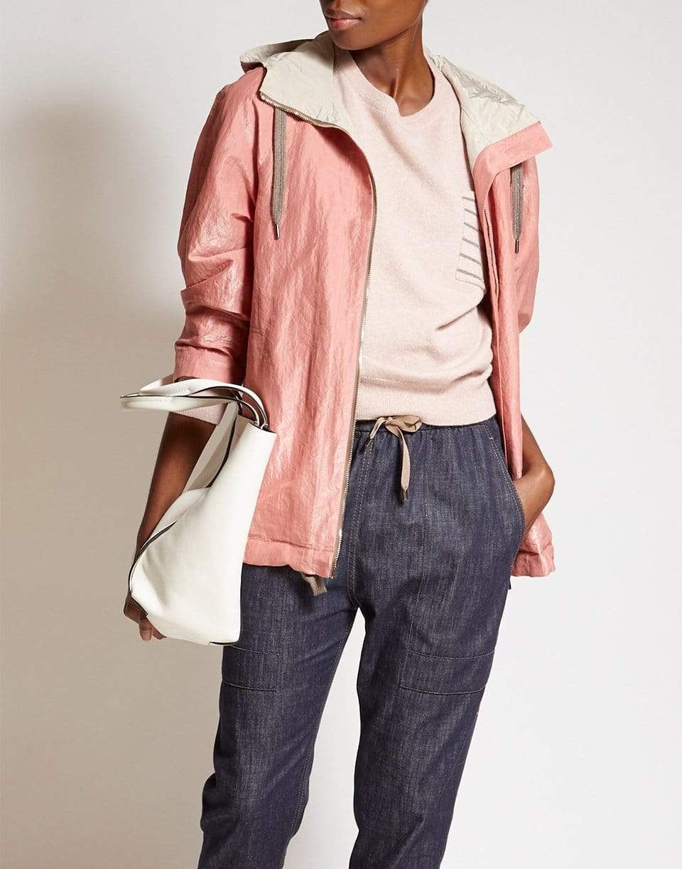 BRUNELLO CUCINELLI-Metallic Hooded Parka-