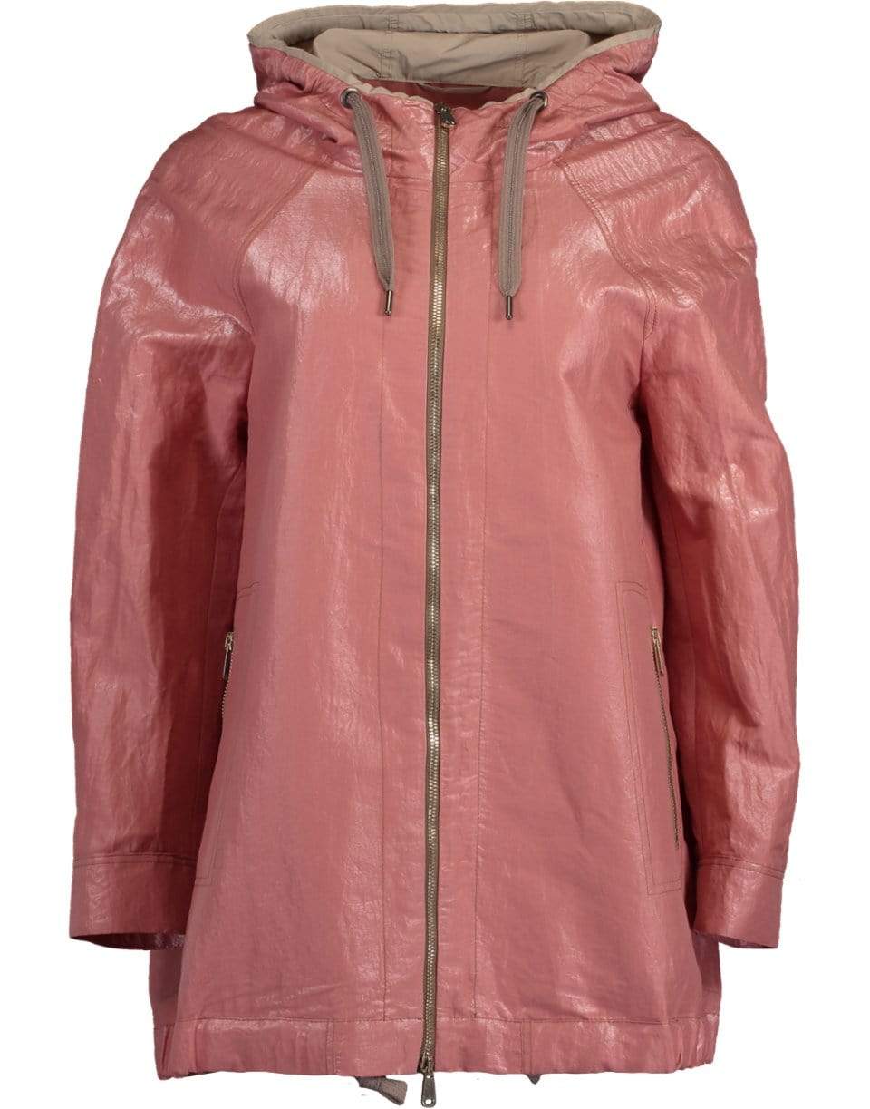 BRUNELLO CUCINELLI-Metallic Hooded Parka-
