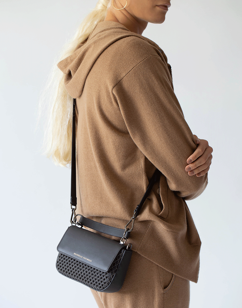 BRUNELLO CUCINELLI-Caramel Cashmere Ribbed Monili Tab Zip Front Jacket-