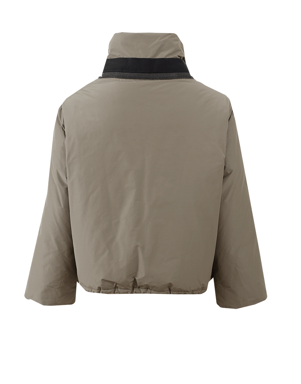 BRUNELLO CUCINELLI-Monili Ribbon Collar Taffeta Jacket-