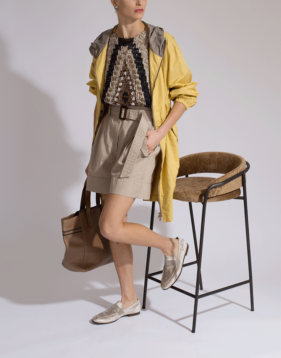 BRUNELLO CUCINELLI-Cotton Silk Hooded Parka-