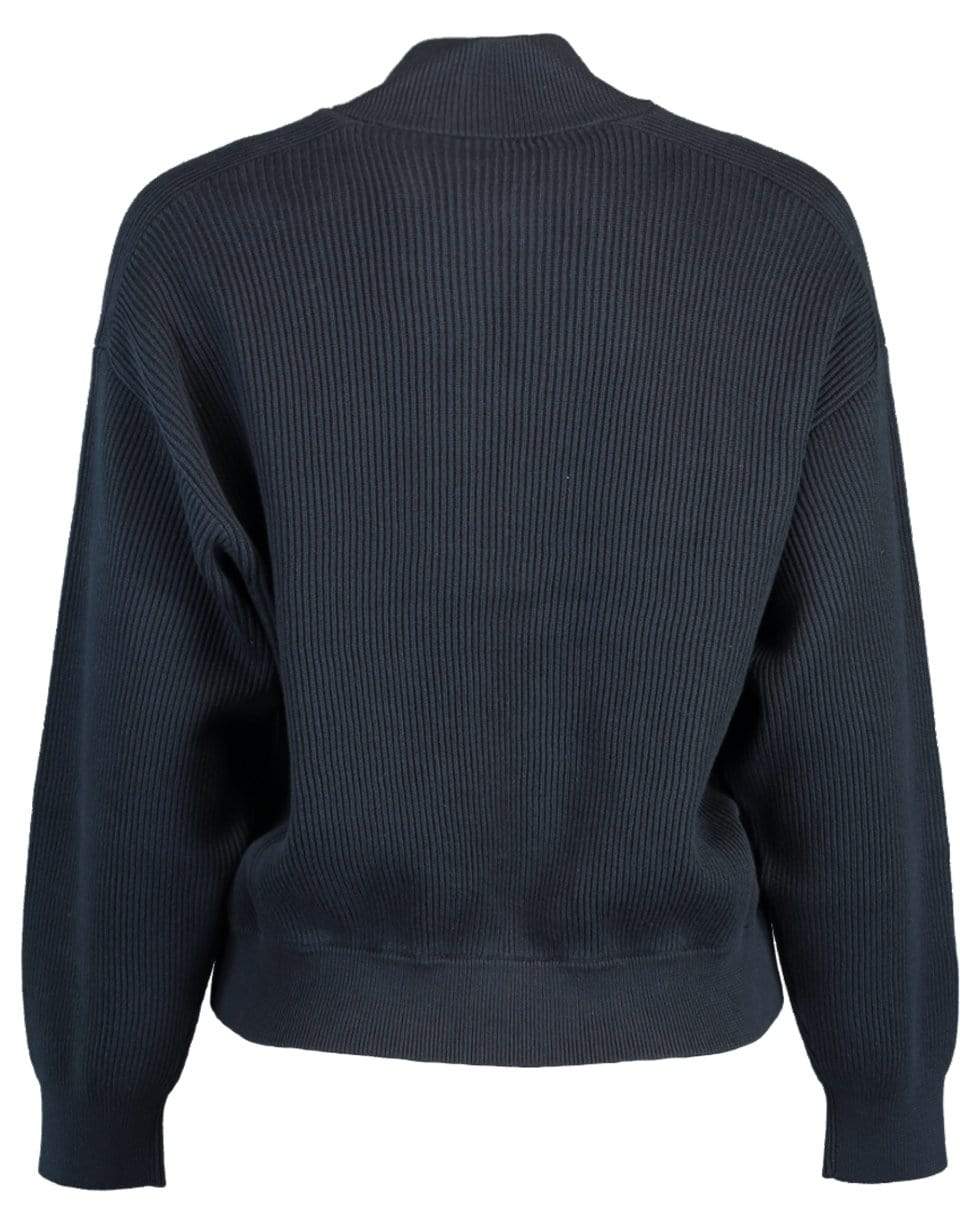 BRUNELLO CUCINELLI-Cotton Rib Zip Front Jacket-