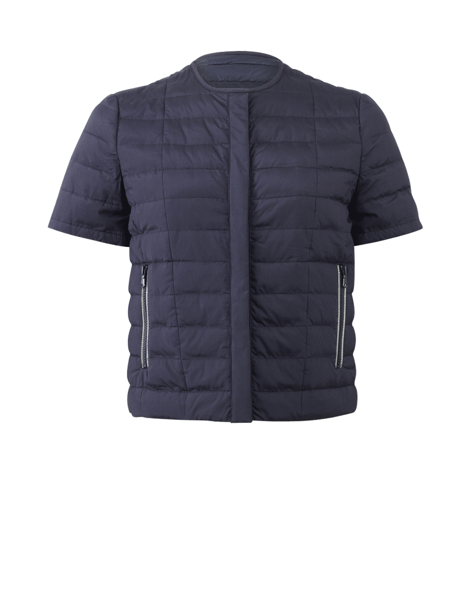 BRUNELLO CUCINELLI-Crop Puffer Techno Jacket-