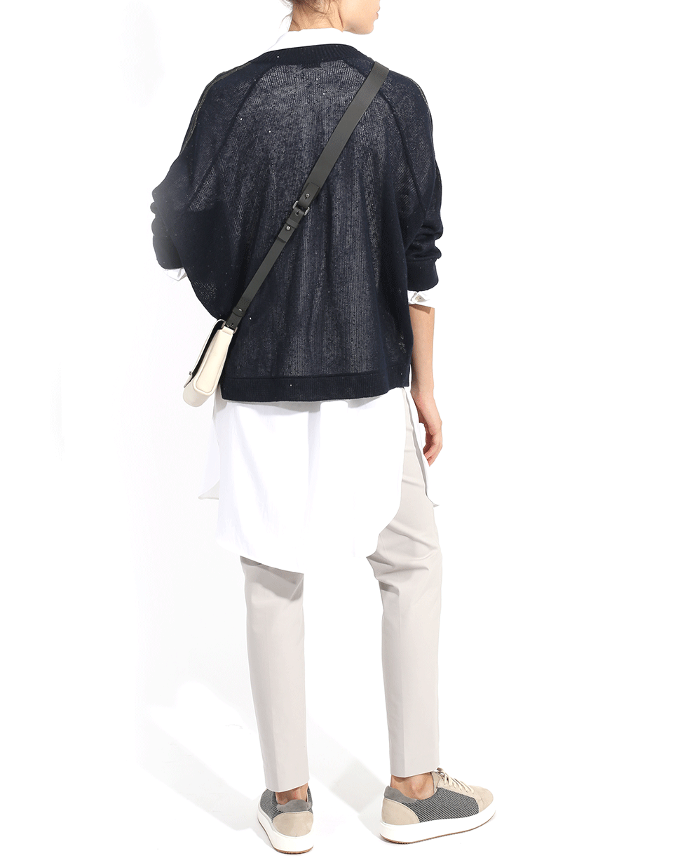 BRUNELLO CUCINELLI-Linen And Silk Monili Bomber-