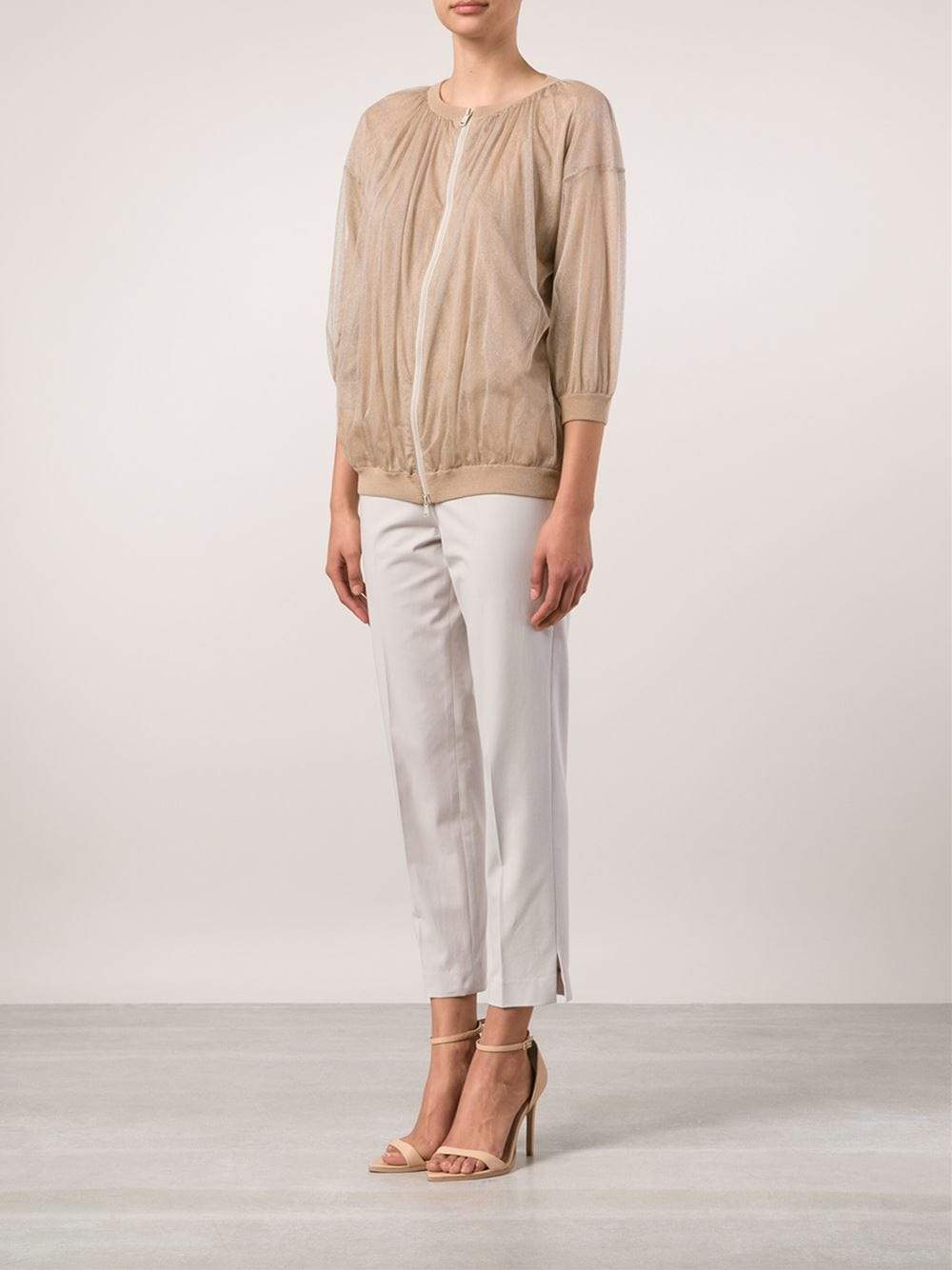 BRUNELLO CUCINELLI-Tulle Bomber-