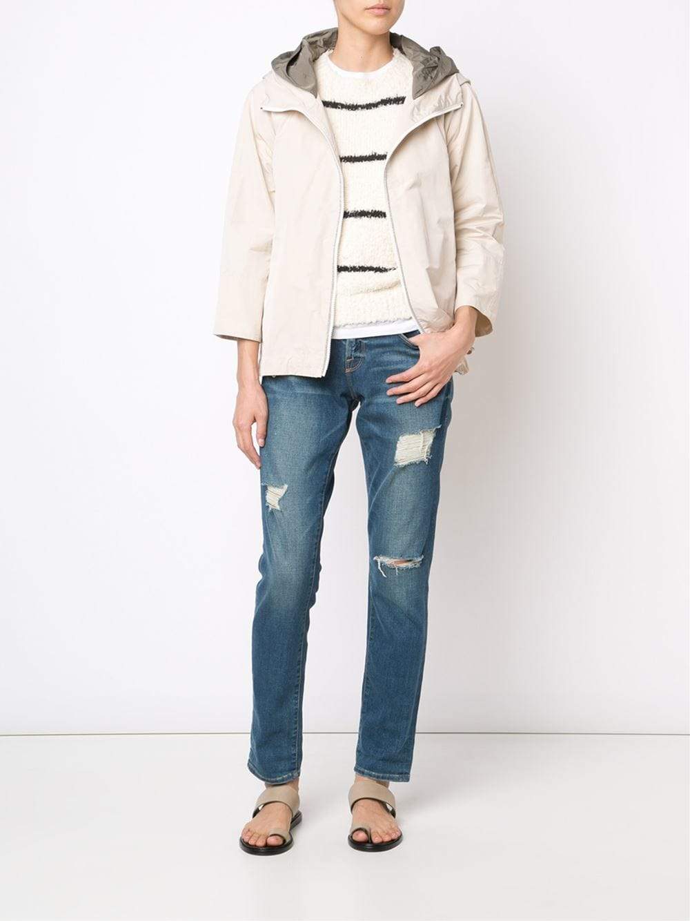BRUNELLO CUCINELLI-Taffeta Swing Jacket-