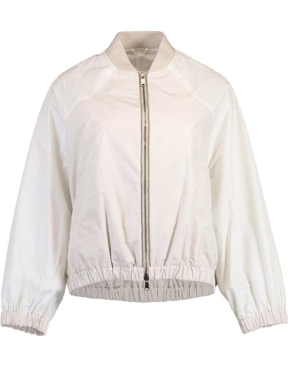 BRUNELLO CUCINELLI-Water Resistant Zipped Bomber Jacket-