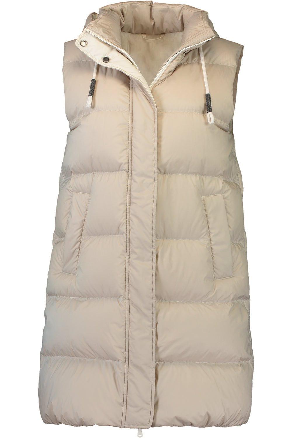 BRUNELLO CUCINELLI-Quilted Hoodie Gilet-