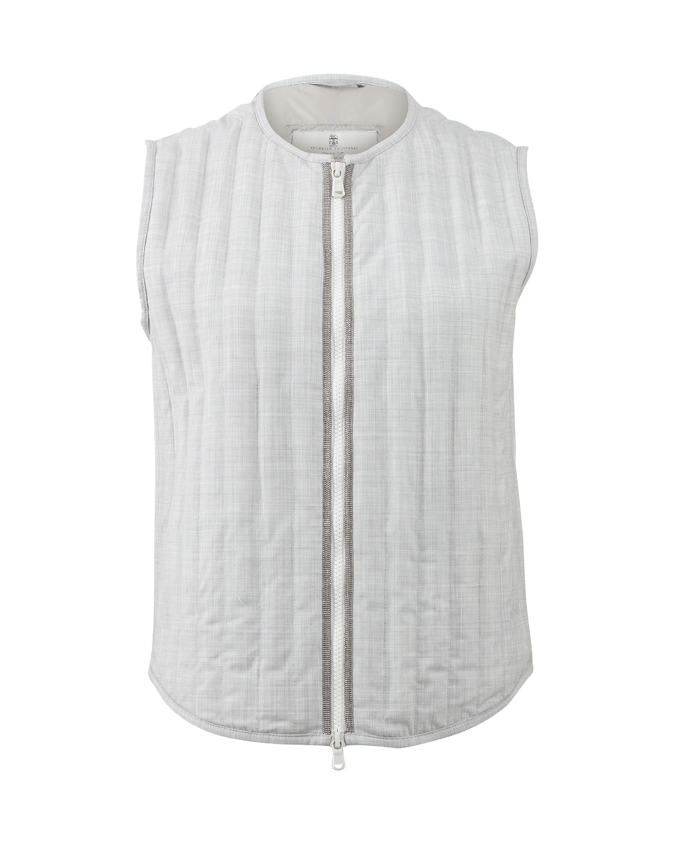 BRUNELLO CUCINELLI-Wool Puffer Vest-