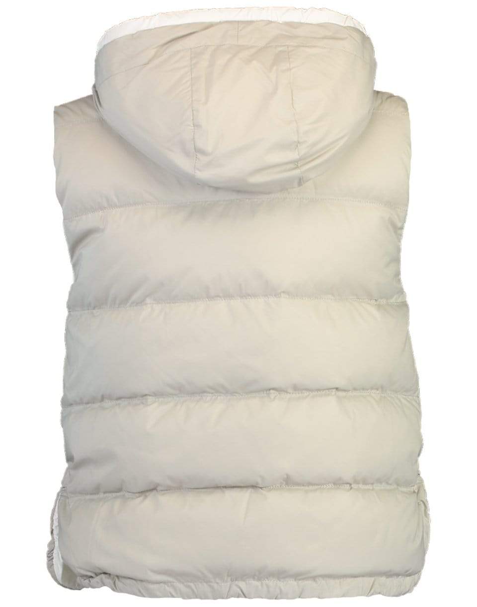 BRUNELLO CUCINELLI-Hooded Nylon Puffer Vest-