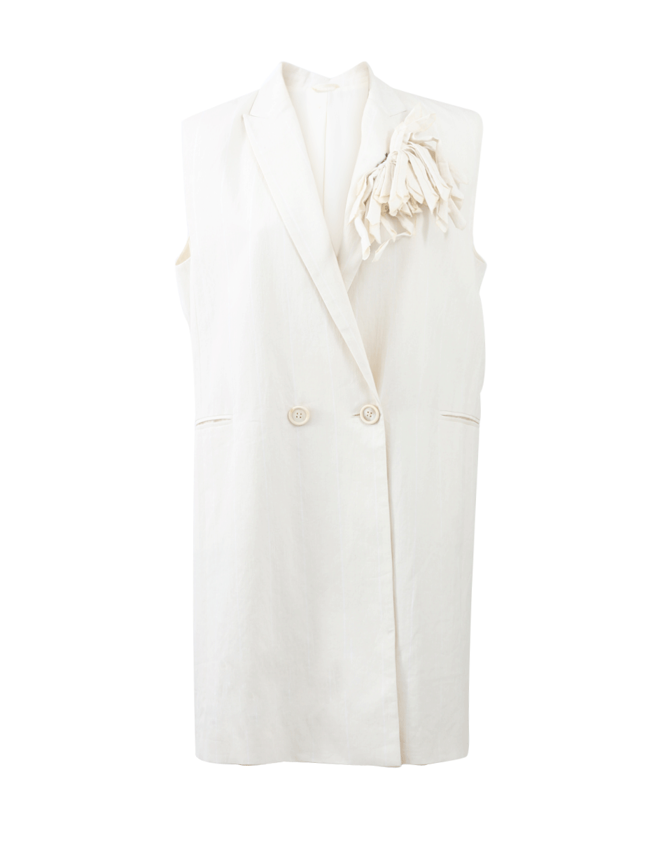 BRUNELLO CUCINELLI-Long Pinstripe Vest-