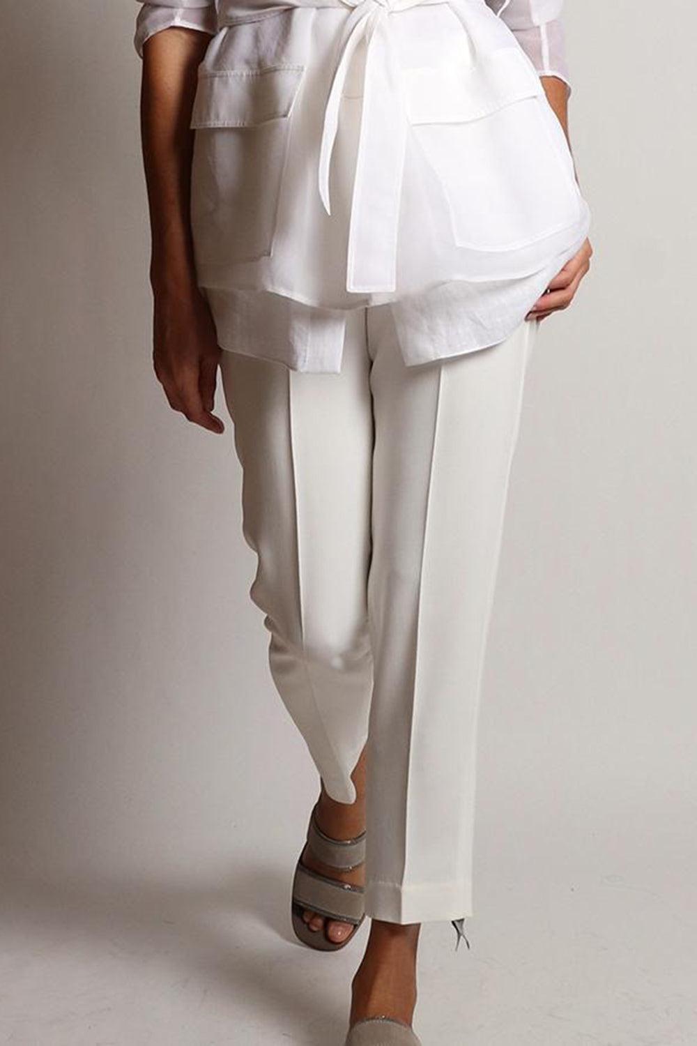 Classic Pull On Pant - Naturale-NATURALE-36-CLOTHINGPANTCASUAL-BRUNELLO CUCINELLI