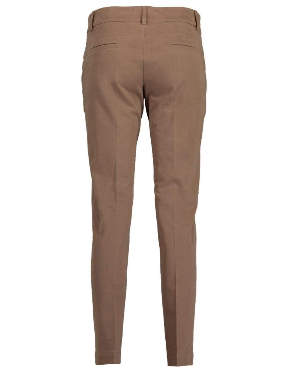 BRUNELLO CUCINELLI-Slash Zip Pocket Slim Pant-BROWN