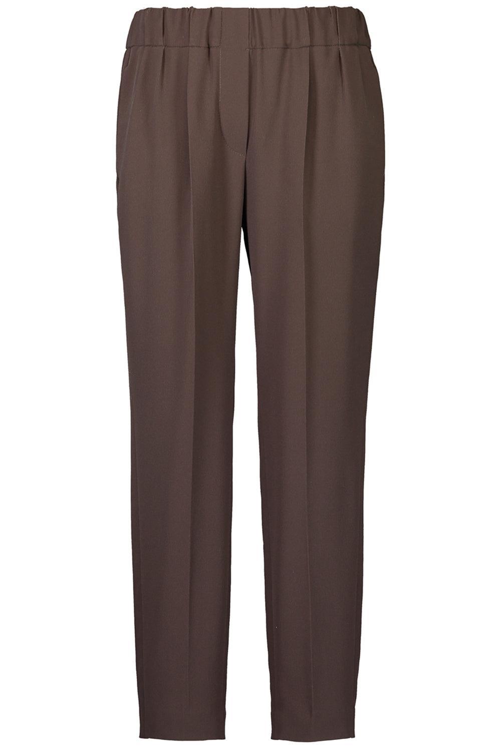 Crop Pull On Pant-CHOCOLATE-36-CLOTHINGPANTCASUAL-BRUNELLO CUCINELLI